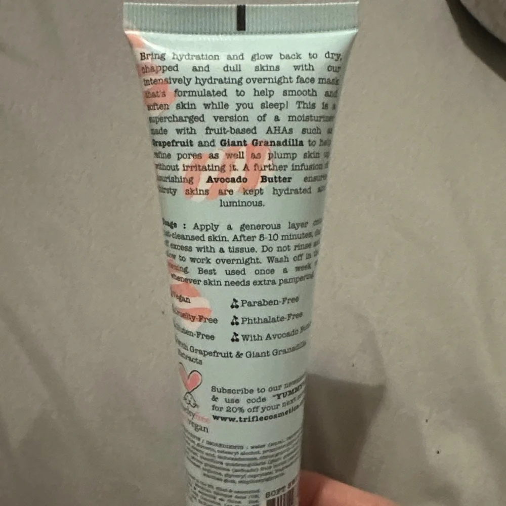 Trifle Cosmetics Soft Swirl Overnight Hydrating Face Mask